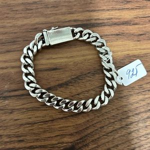 Silver Curb Chain Bracelet